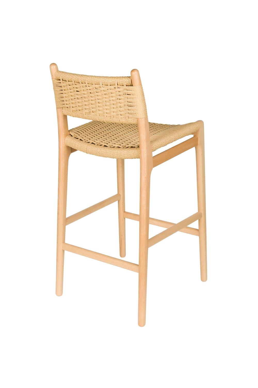 DutchBone Sedia Alta da Bar Cecile - Sgabello da Bancone Beige