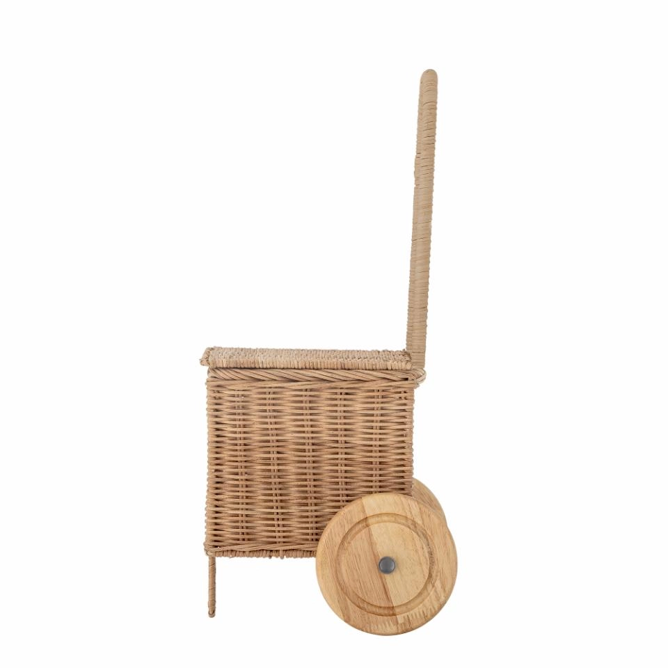 Bloomingville Mini Wózek-Kosz Penne – Rattan Naturalny