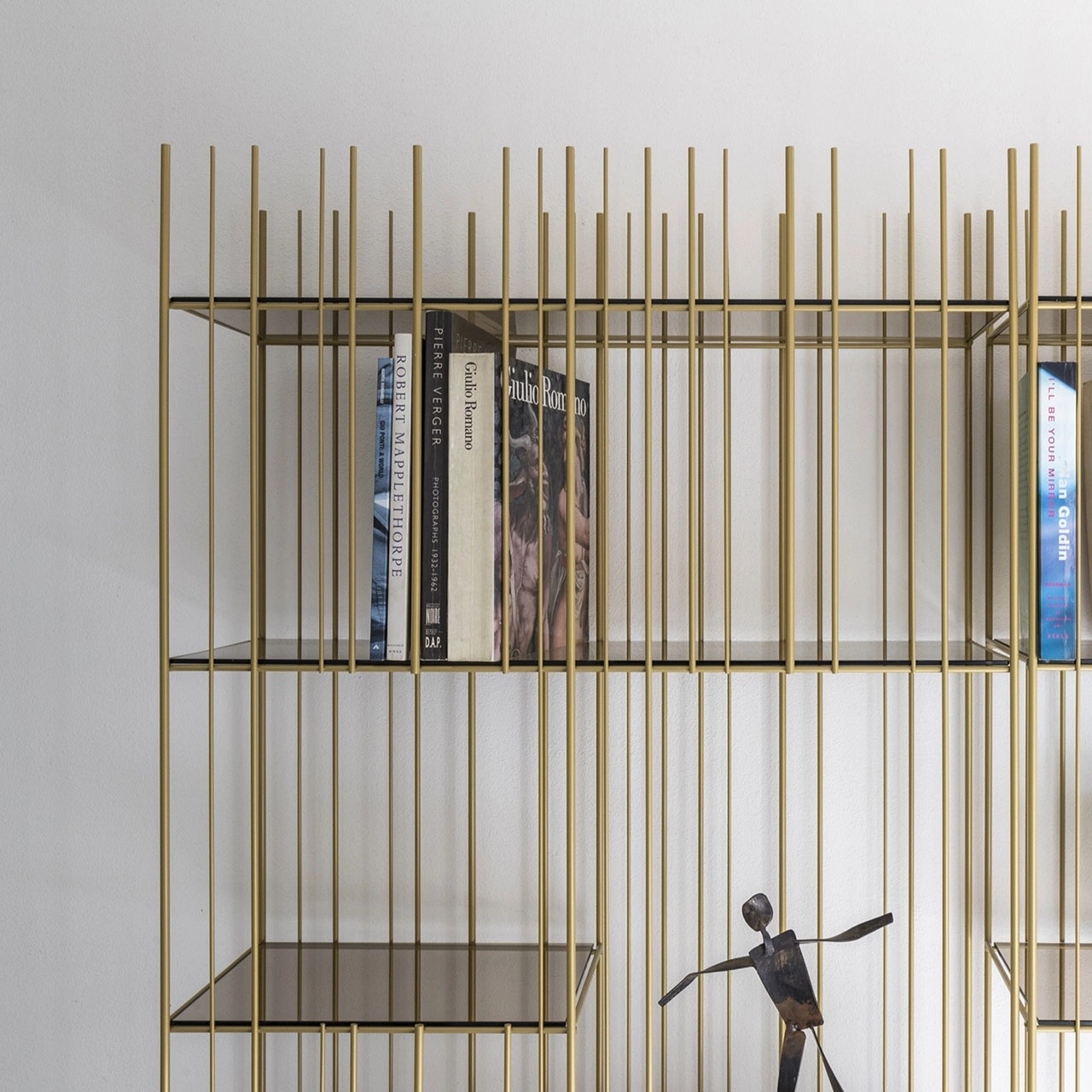 Mogg Freestanding Bookshelf Metrica A Gold