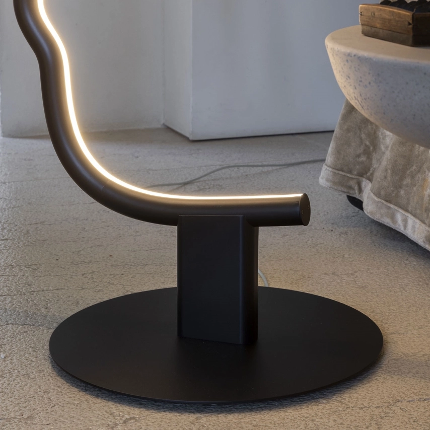 Mogg Floor Lamp Vis a Vis Wood Black