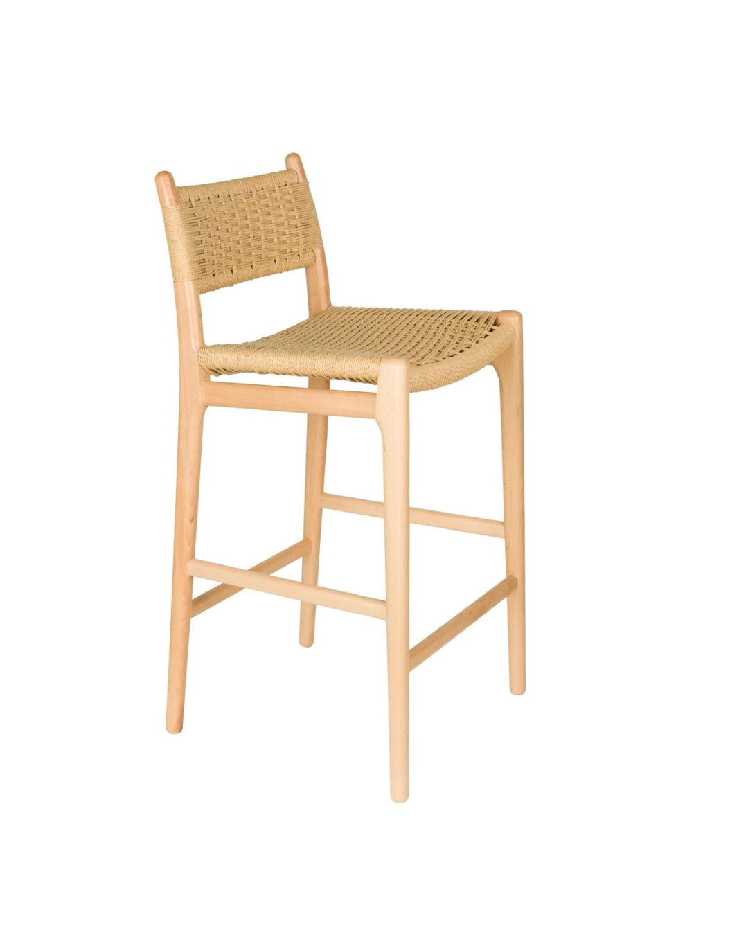 DutchBone Sedia Alta da Bar Cecile - Sgabello da Bancone Beige