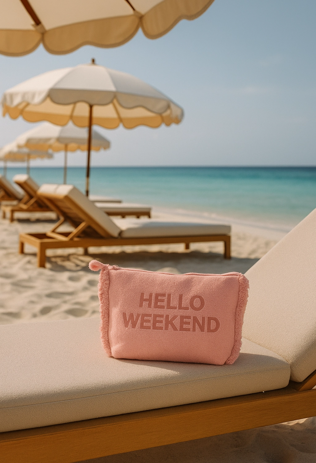 Marinette Saint-Tropez Trousse in Spugna Hello Weekend - Rosa