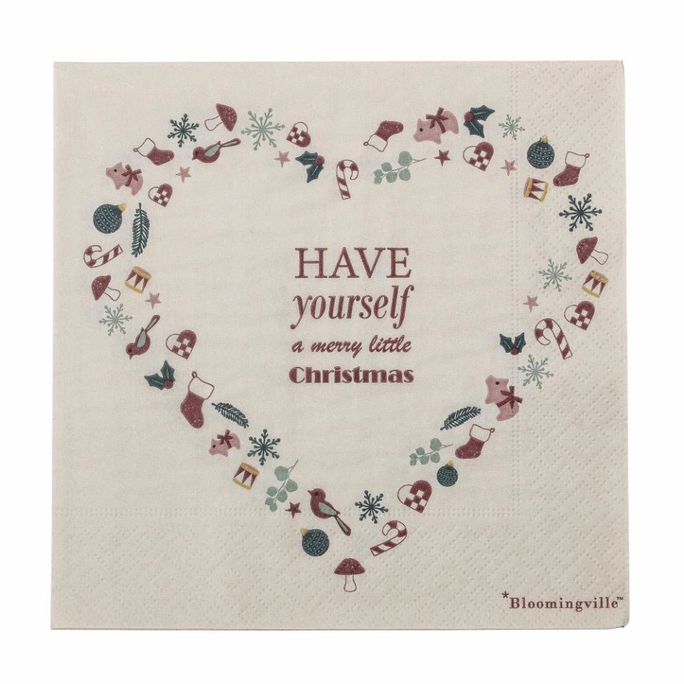 Christmas Napkin Pack Bloomingville Paia Paper