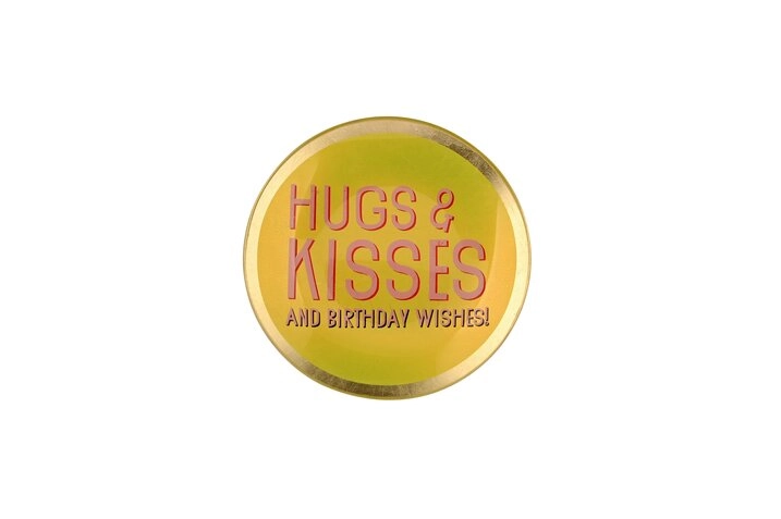 Gift Company Love Plates Decorative Plate – “Hugs & Kisses” Glass Ø 10 cm