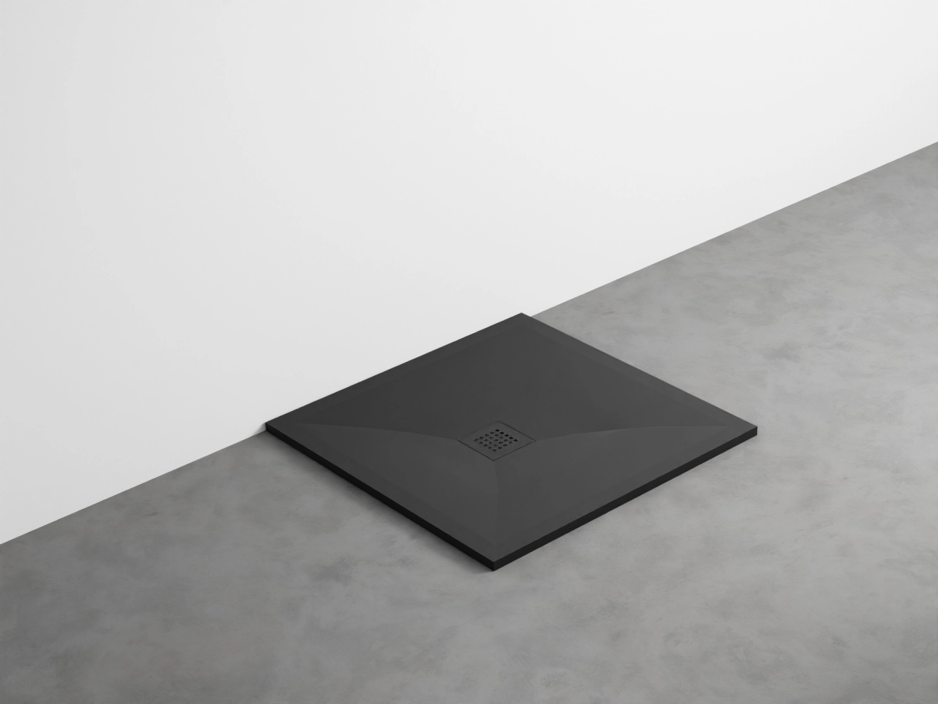 Cielo Venticinque Odwracalny Brodzik Prysznicowy – Czarny Mat 90 x 90 cm