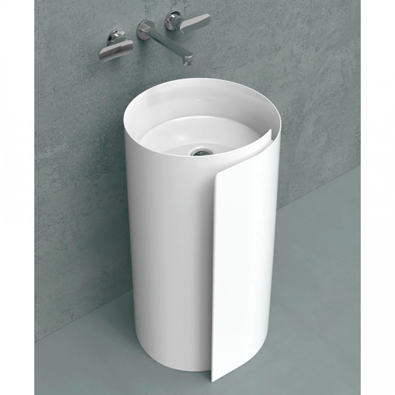 Lavabo freestanding Flaminia Monoroll Argilla Opaco