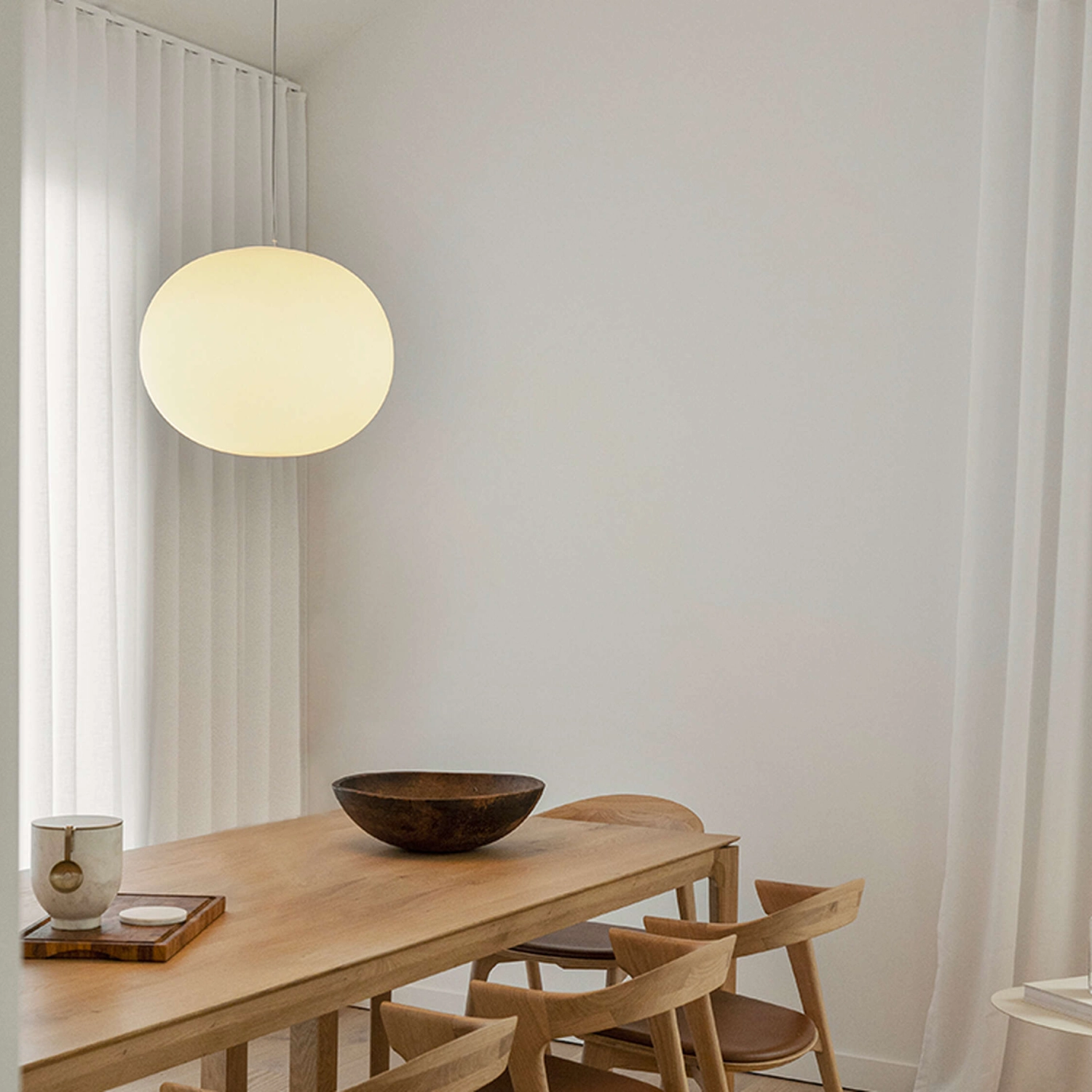 Lampadario Flos Glo-Ball Suspension L Bianco