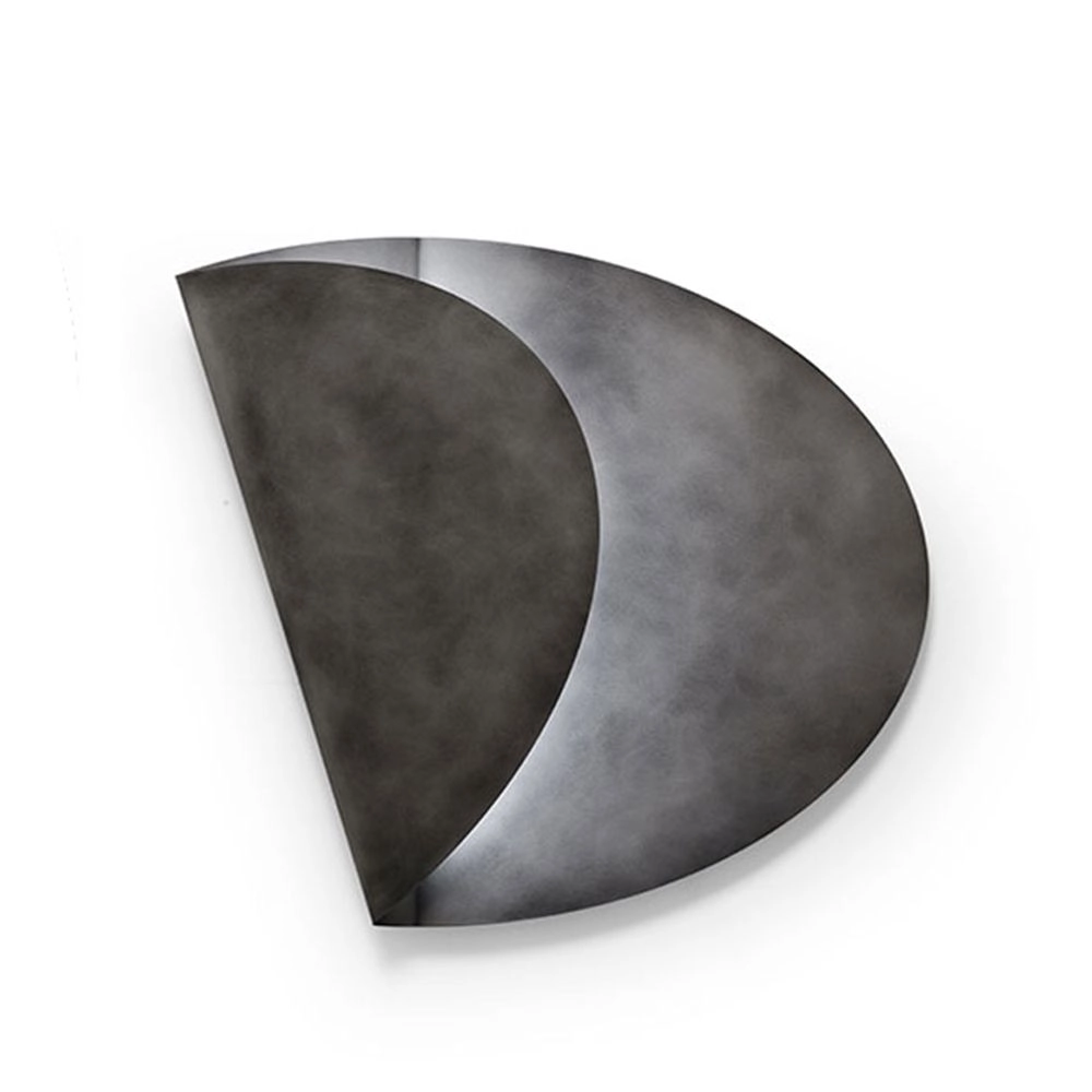 Mogg Lampa Ścienna Owalna z Metalu Plier – Wykończenie Peltro Delabré