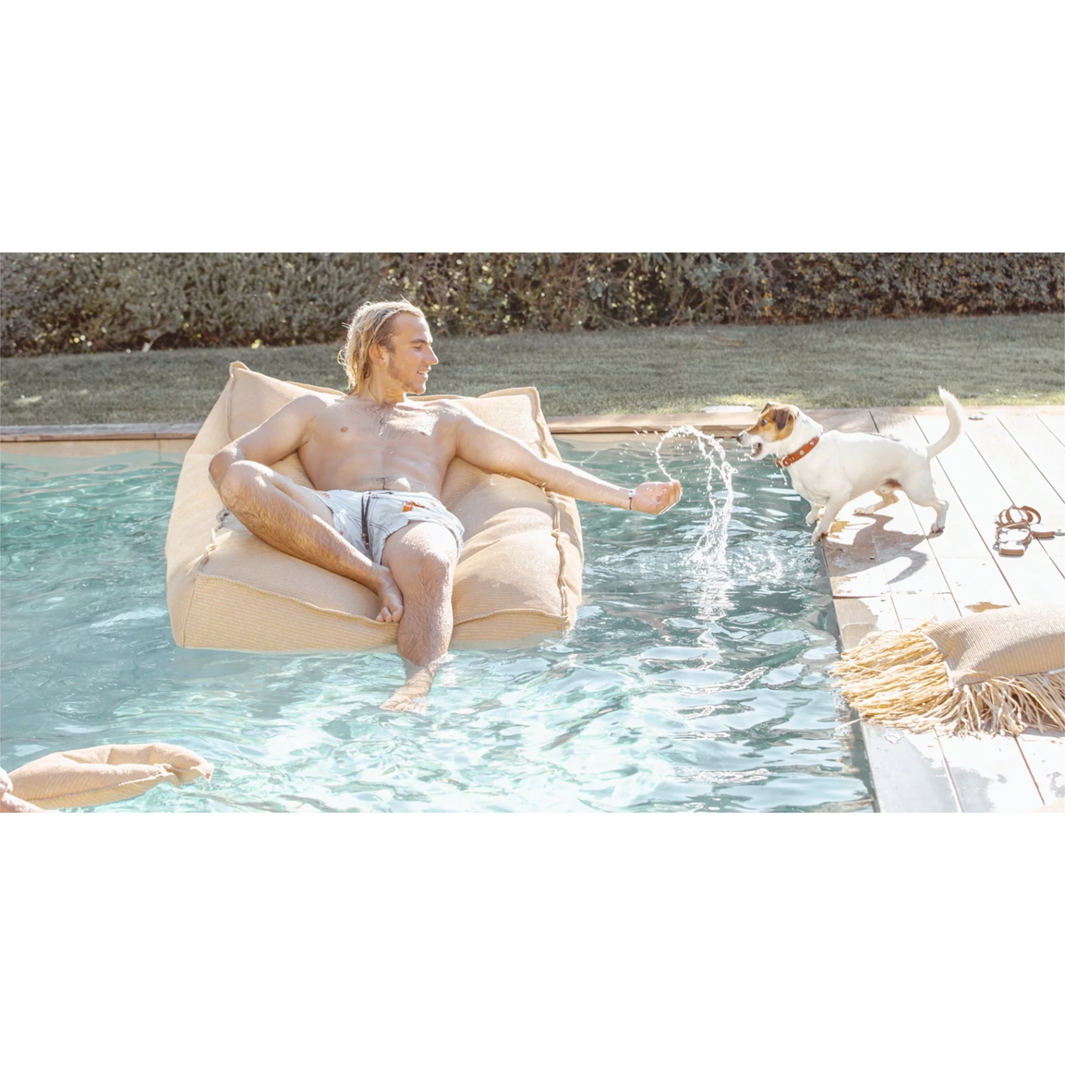 Floating sunbed MX Home Beige