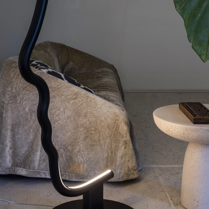 Mogg Floor Lamp Vis a Vis Wood Black