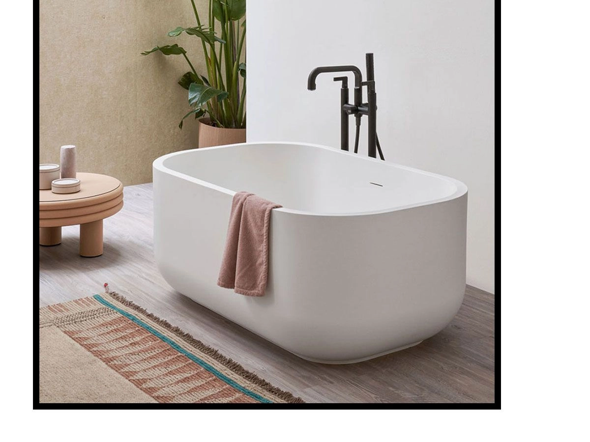 Freestanding Bathtub Cielo Dafne Matte White