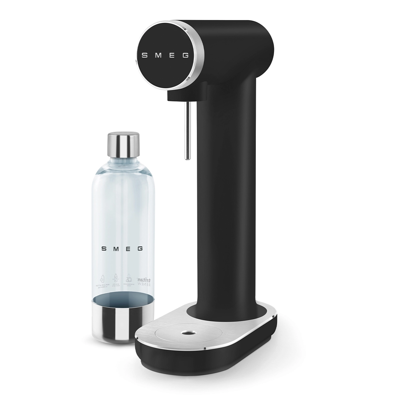 Smeg Gasatore d'acqua Manuale Nero opaco