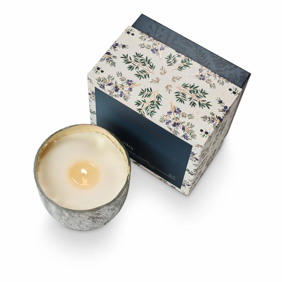 Bloomingville Blue Crackle Glass Candle North Sky – ILLUME 610 gr