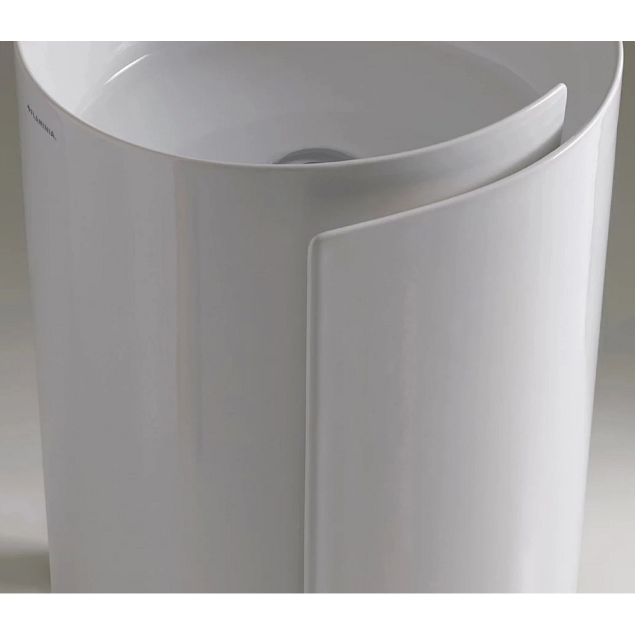 Lavabo freestanding Flaminia Monoroll Metal Oro Lucido