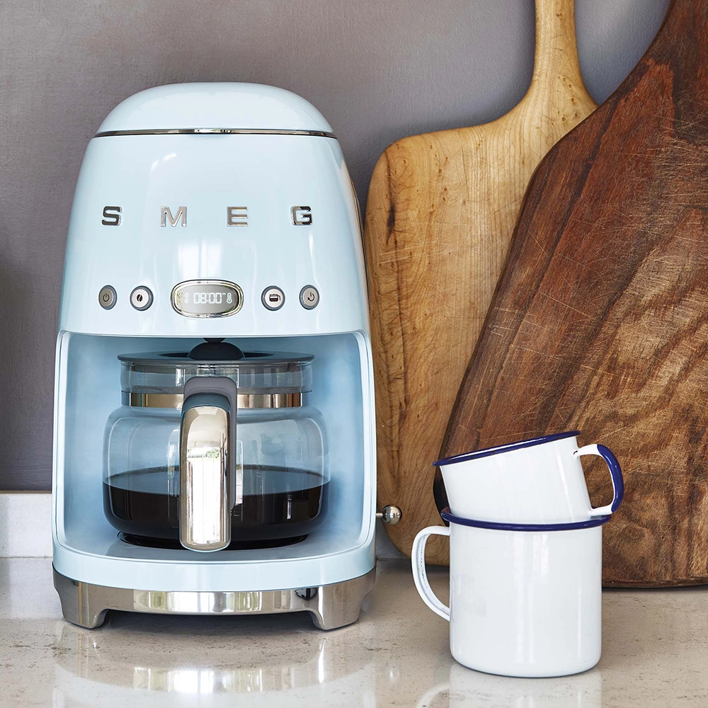 Smeg Drip Coffee Machine 50's Style Blue
