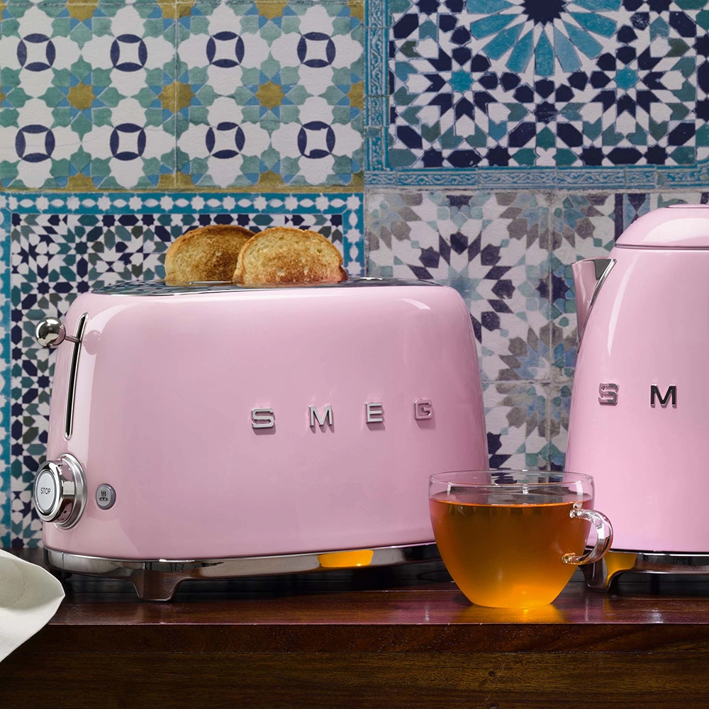Smeg Toaster 4 compartments 50’s Style Pink