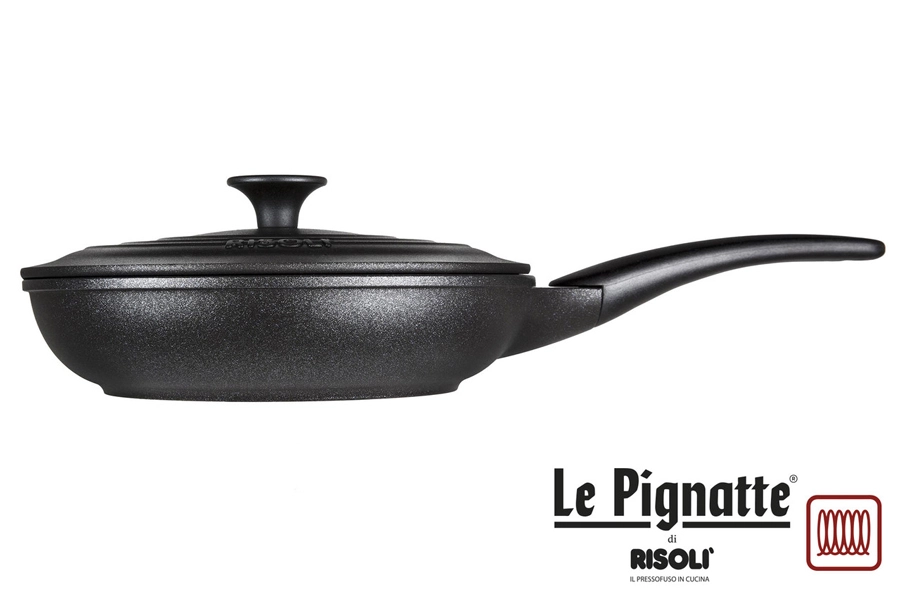 Risolì Patelnia z Pokrywką Le Pignatte® – Aluminiowy Odlew Indukcja Ø 20 cm