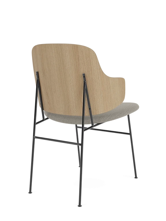 Dining Chair with Upholstered Seat Audo Copenhagen The Penguin Natural Oak / Beige Wool