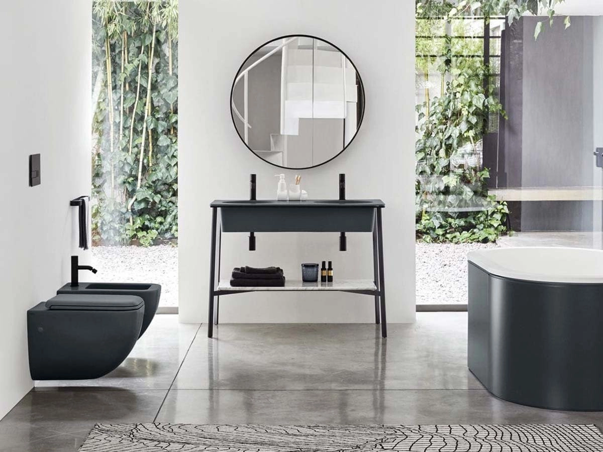 Cielo Wall-Hung Rimless Toilet Shui Comfort Glossy Black