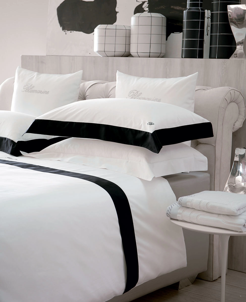 Double bed sheet set 4pcs. Blumarine Home Grand Hotel White/Black