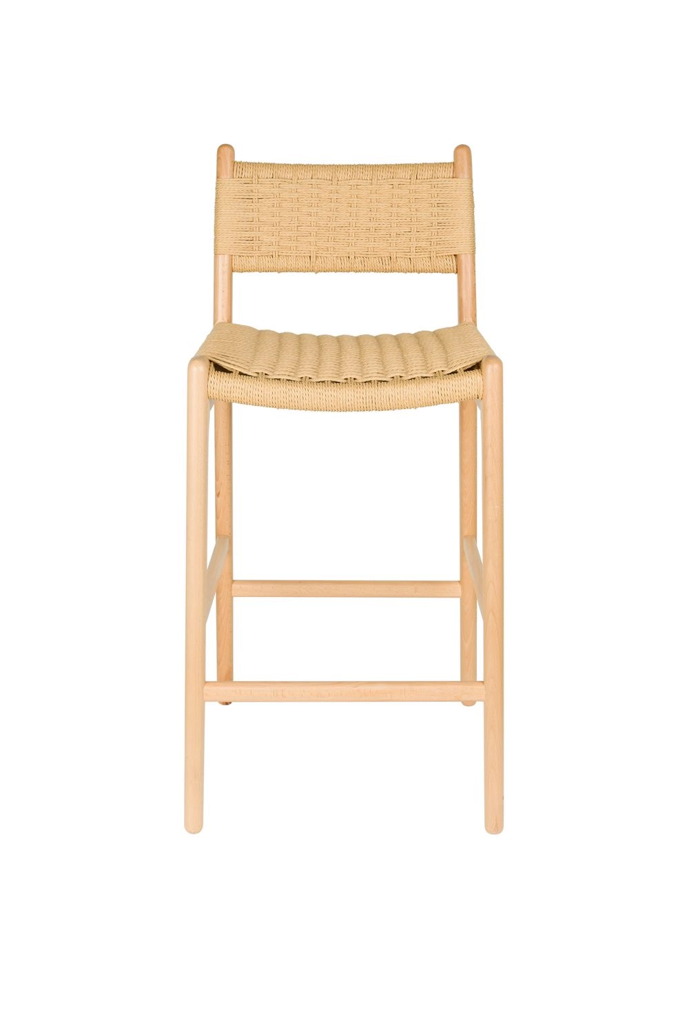 DutchBone Sedia Alta da Bar Cecile - Sgabello da Bancone Beige