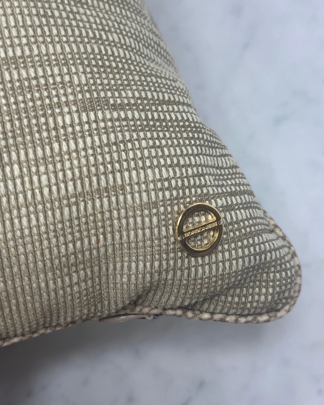 Borbonese Home Decorative Cushion Lounge – 30x50 cm Cotton Taupe