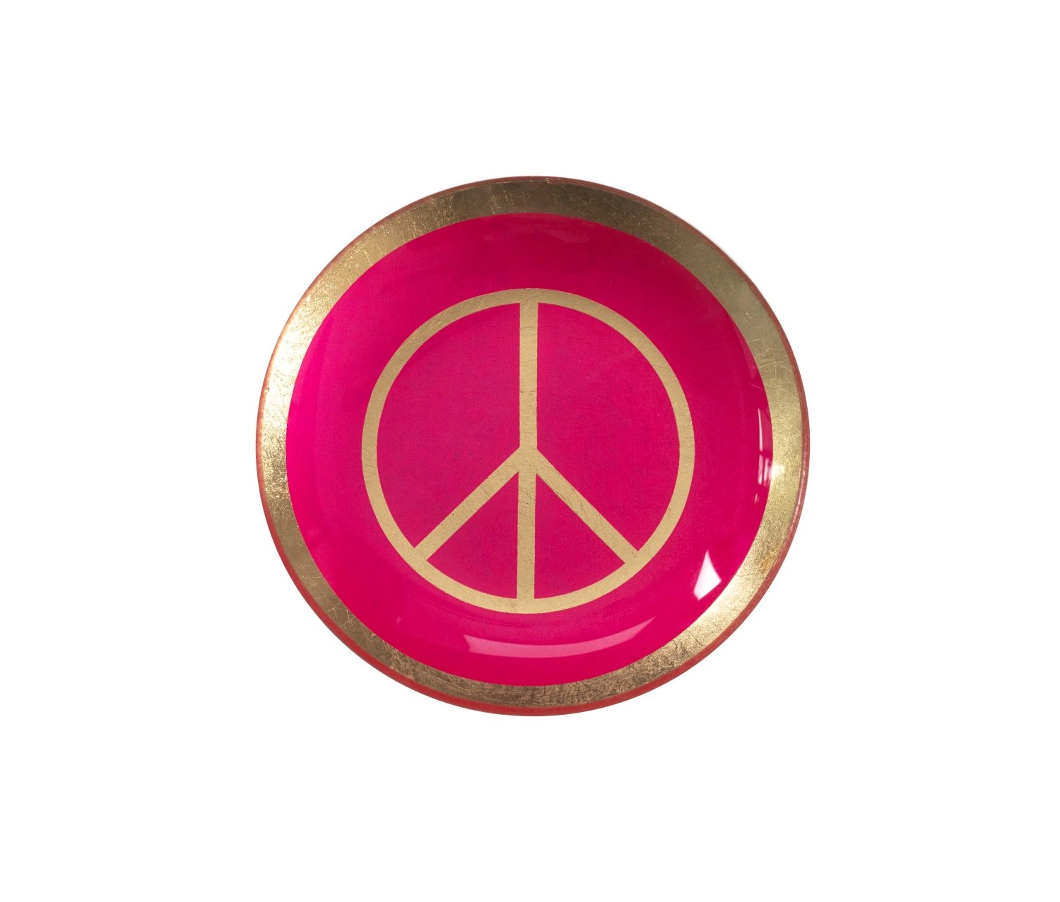 Piatto Decorativo Gift Company Love Plates – Peace Vetro Ø10 cm