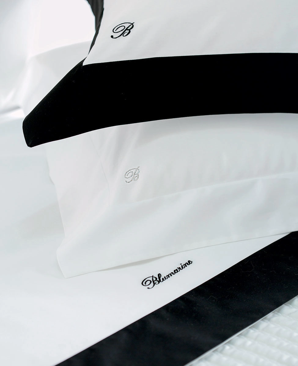 Double bed sheet set 4pcs. Blumarine Home Grand Hotel White/Black