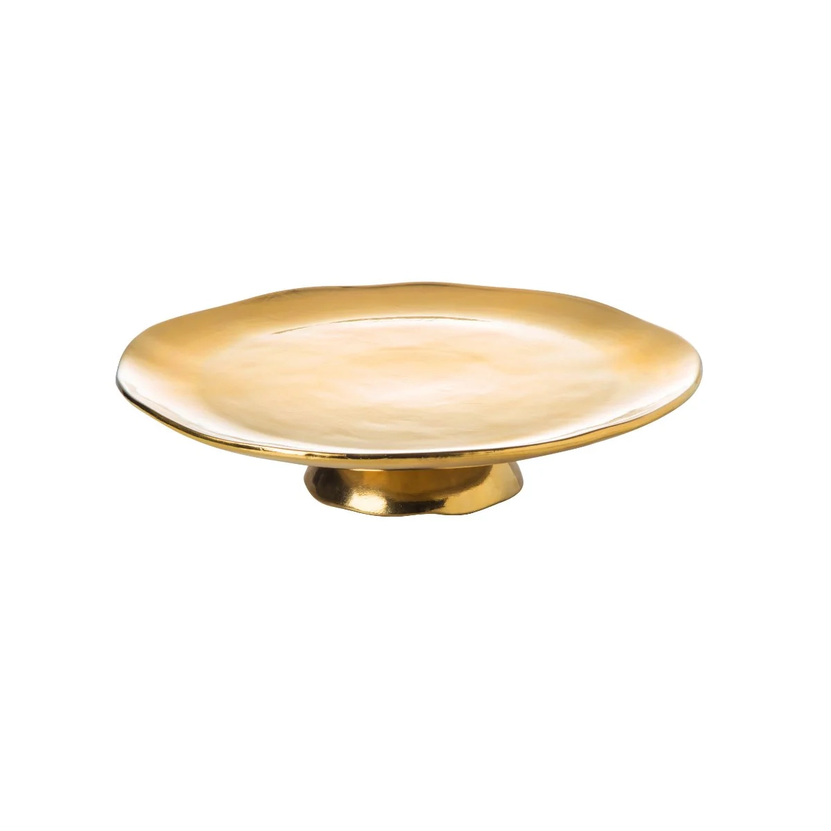 Bitossi Cake Stand Porcelain Gold