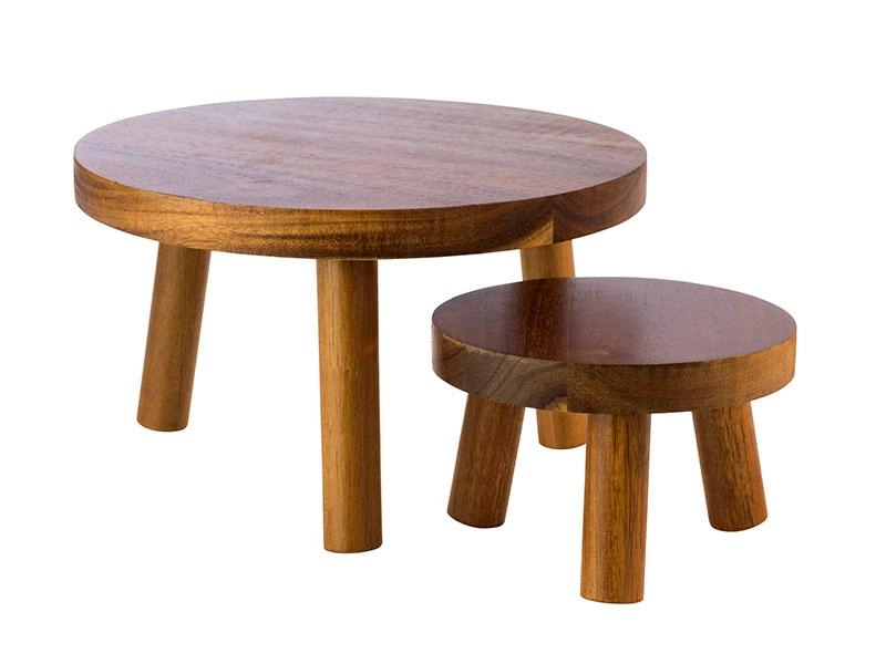 APS Alzata Porta Buffet Legno - Ø 35 H 15 cm