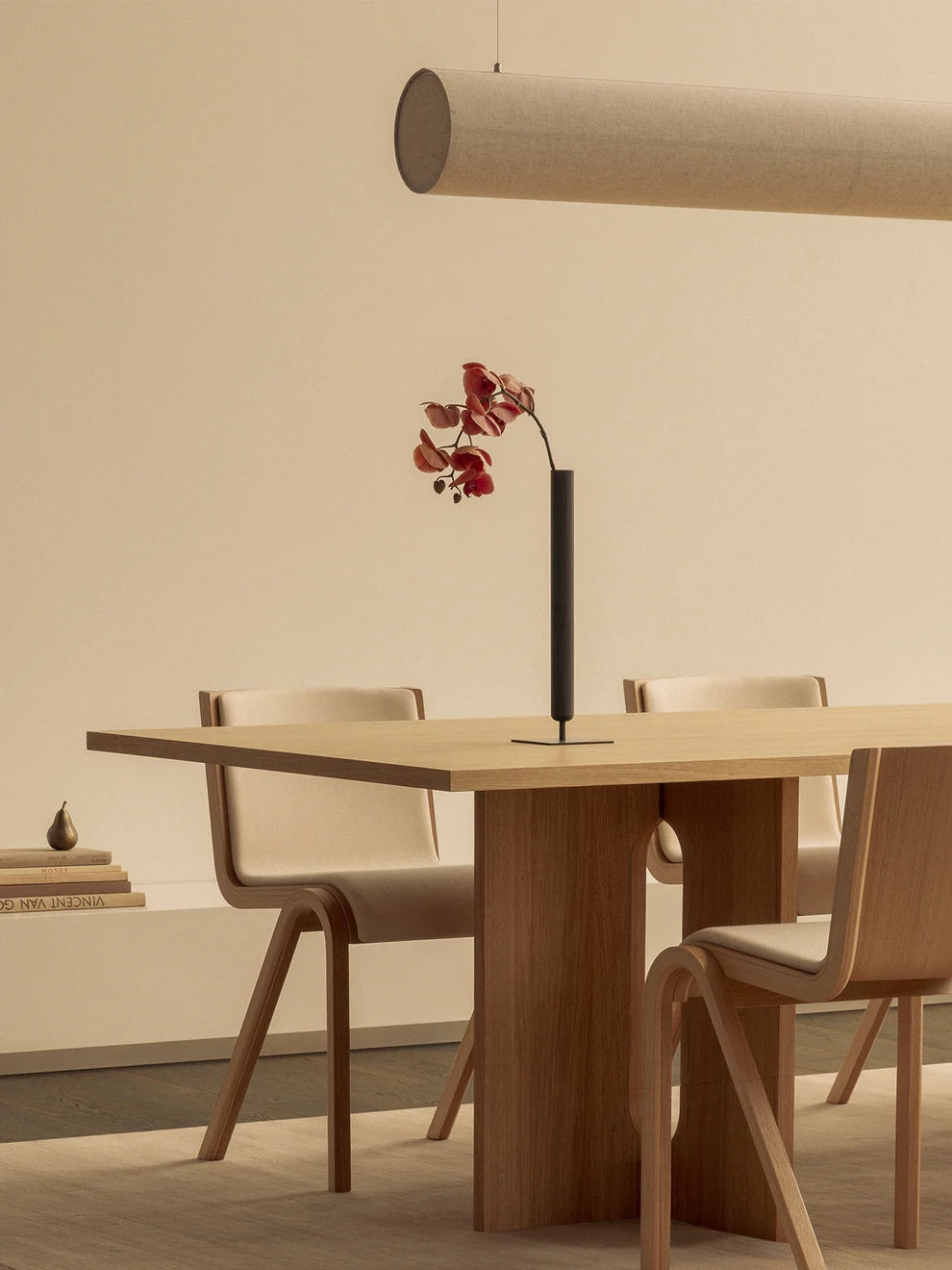 Pendant Lamp Audo Copenhagen Hashira linear Linen