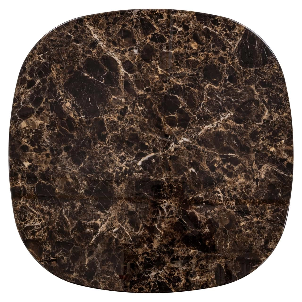 Richmond Interiors Almundi Coffee Table Ø100 – Chocolate Brown Ceramic & MDF