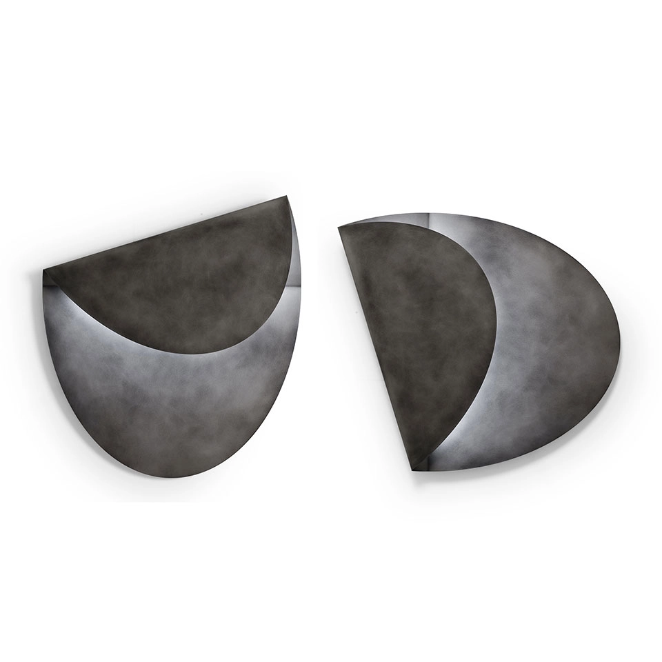 Mogg Lampa Ścienna z Metalu Plier Okrągła – Cyna Delabrè