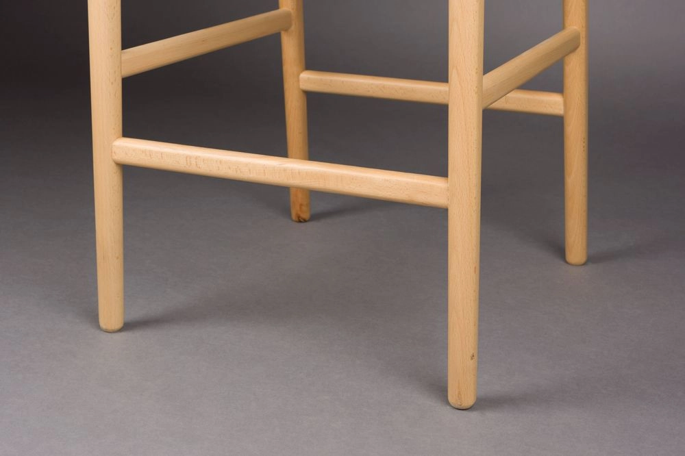 DutchBone Sedia Alta da Bar Cecile - Sgabello da Bancone Beige