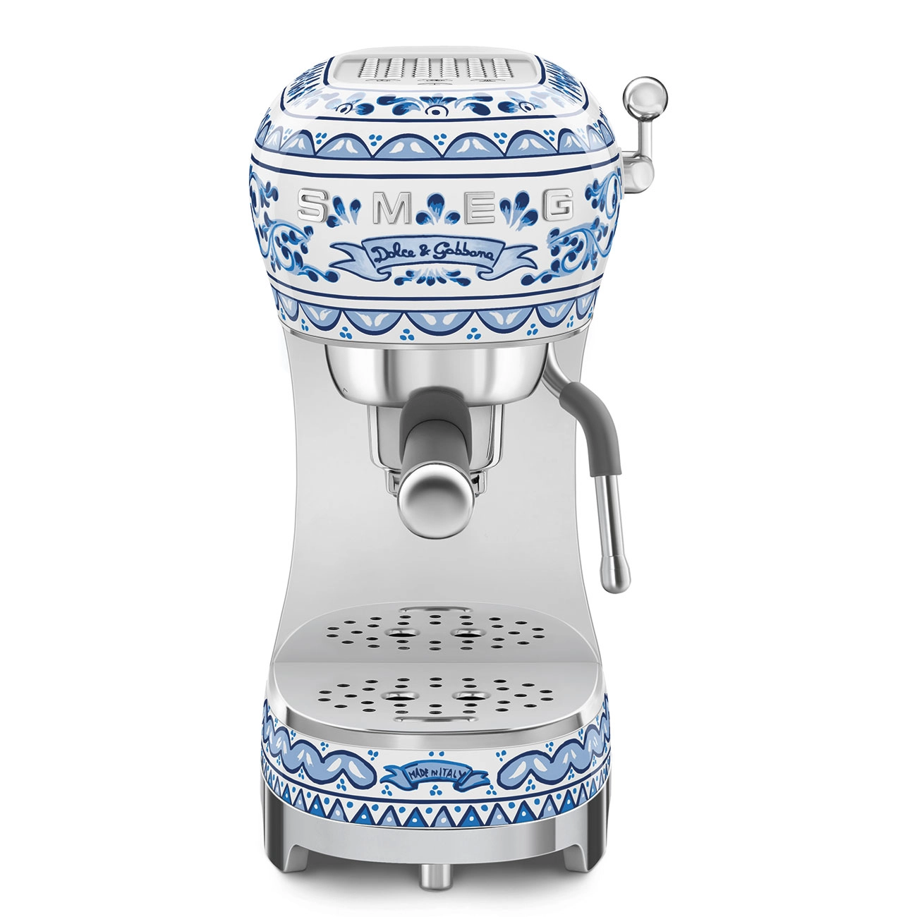 Smeg Ręczny ekspres do kawy 50's Style Dolce&Gabbana Blu Mediterraneo