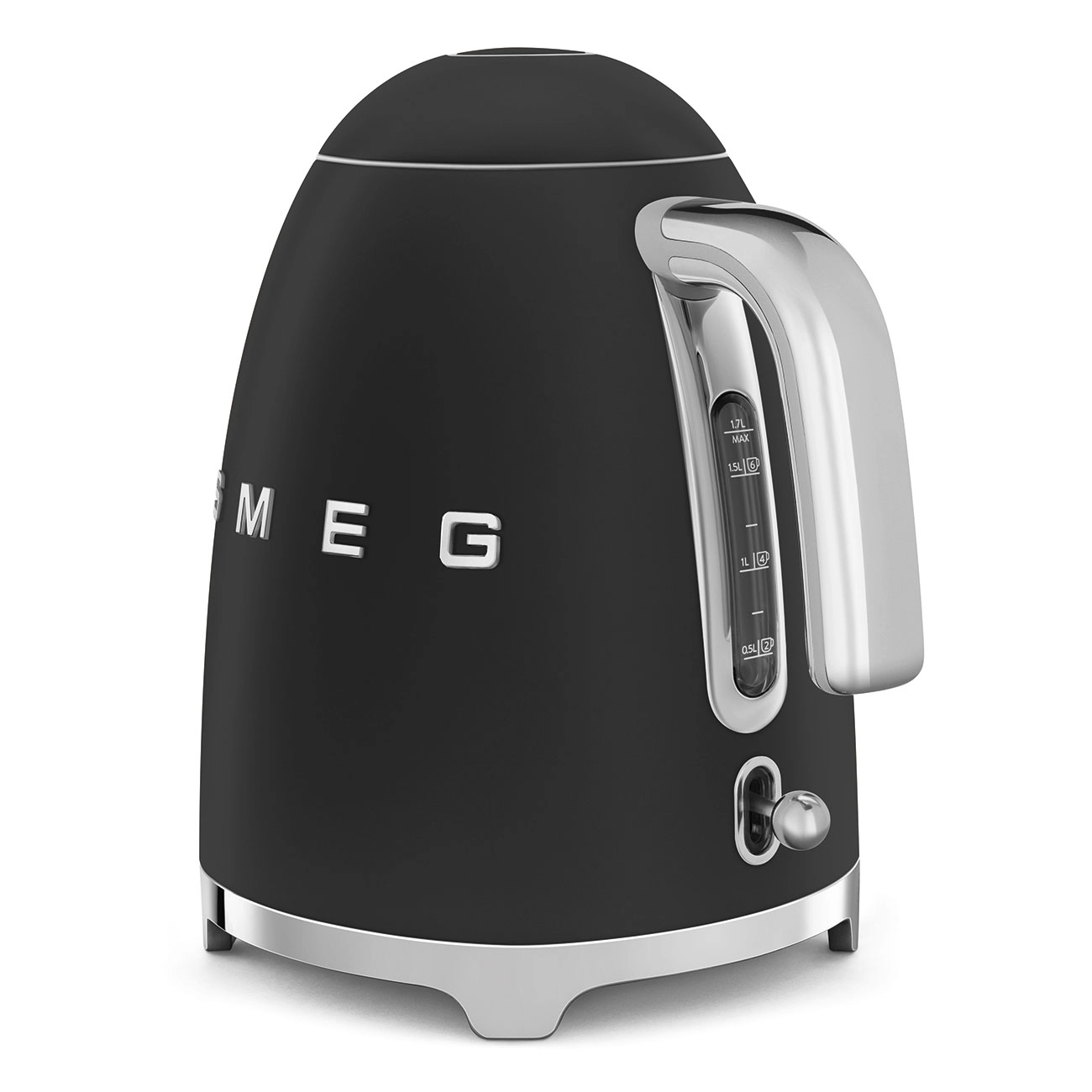 Smeg Czajnik Elektryczny Matowy czarny Styl lat 50