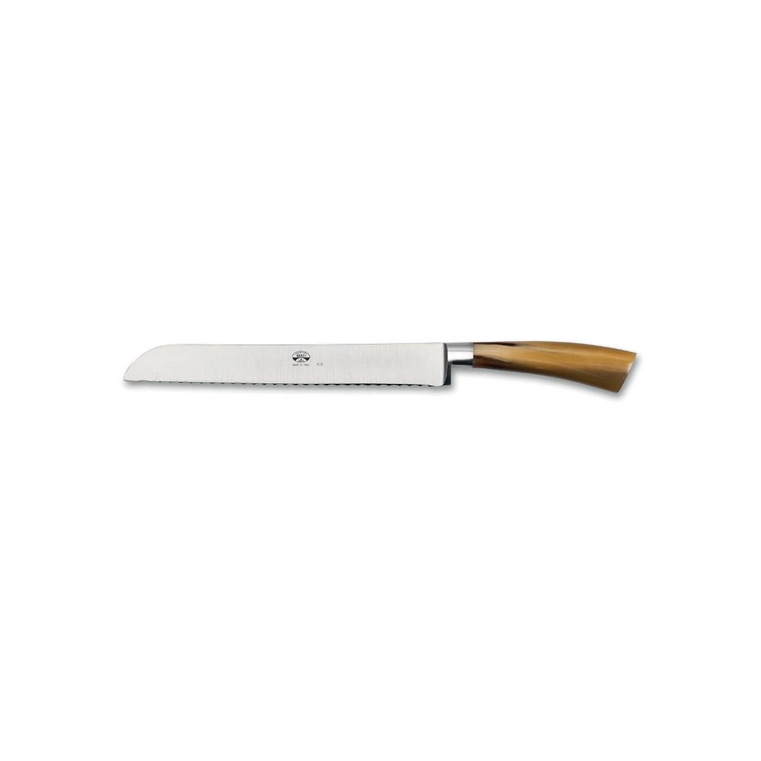 Coltellerie Berti Bread Knife Stainless Steel Cornotech Brown Handle