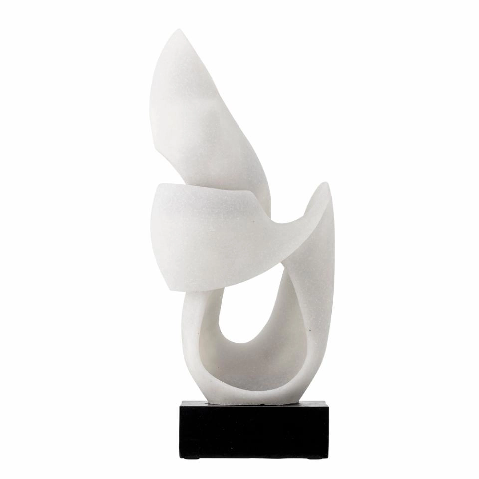 Bloomingville Alistair Decorative Sculpture – White Polyresin