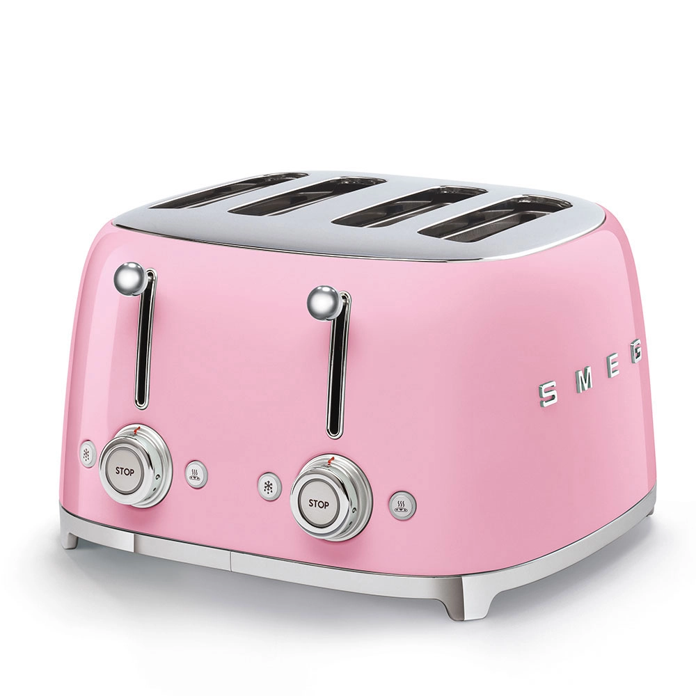 Smeg Toaster 4 compartments 50’s Style Pink