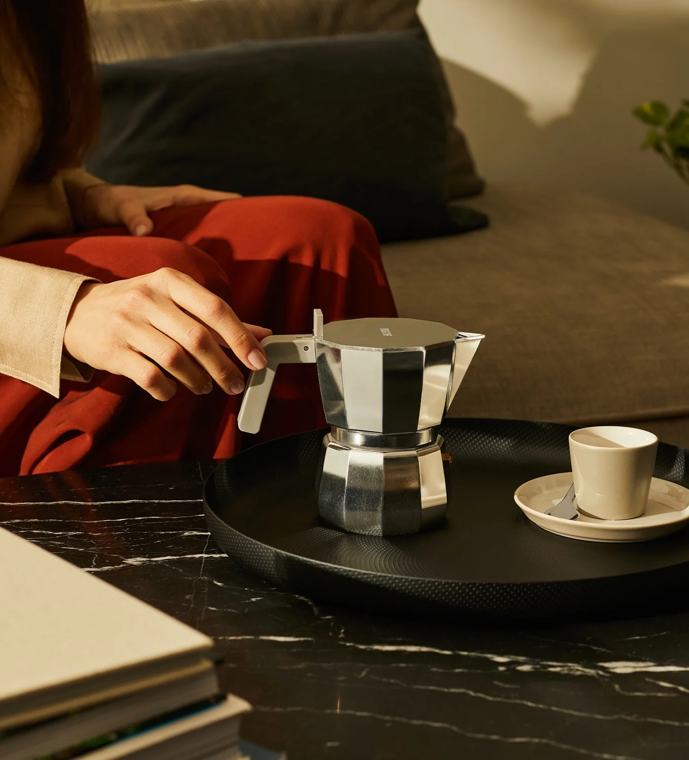 Ekspres do espresso na 1 filiżankę Alessi Moka Aluminium