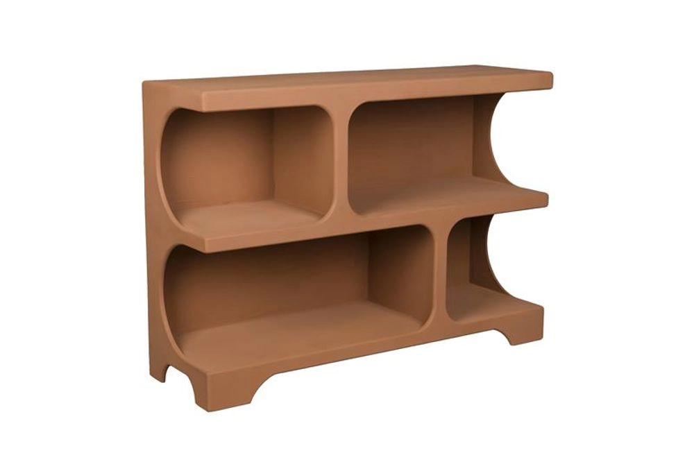 DutchBone Scaffale Dundee M Marrone/Terracotta – Libreria Design Modulare 120 x H 85 cm