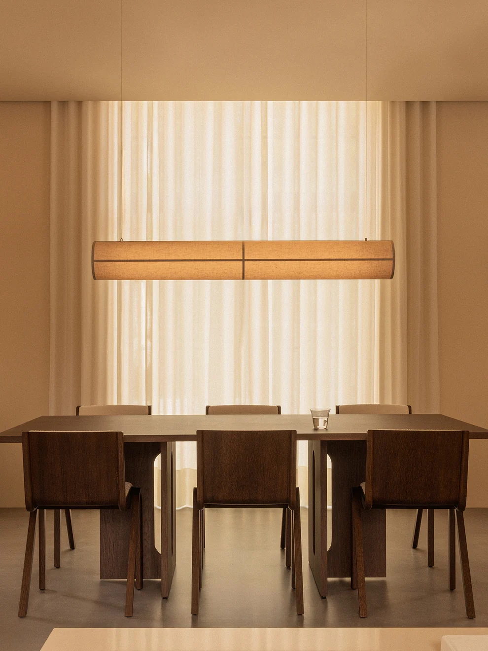Pendant Lamp Audo Copenhagen Hashira linear Linen