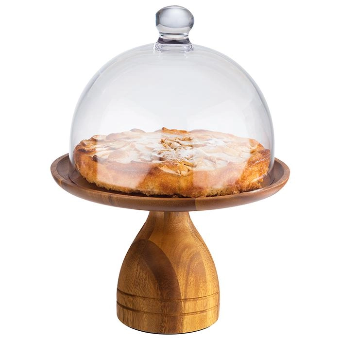 APS Alzata Torta e Buffet - Ø 24 H 16 cm Legno Acacia