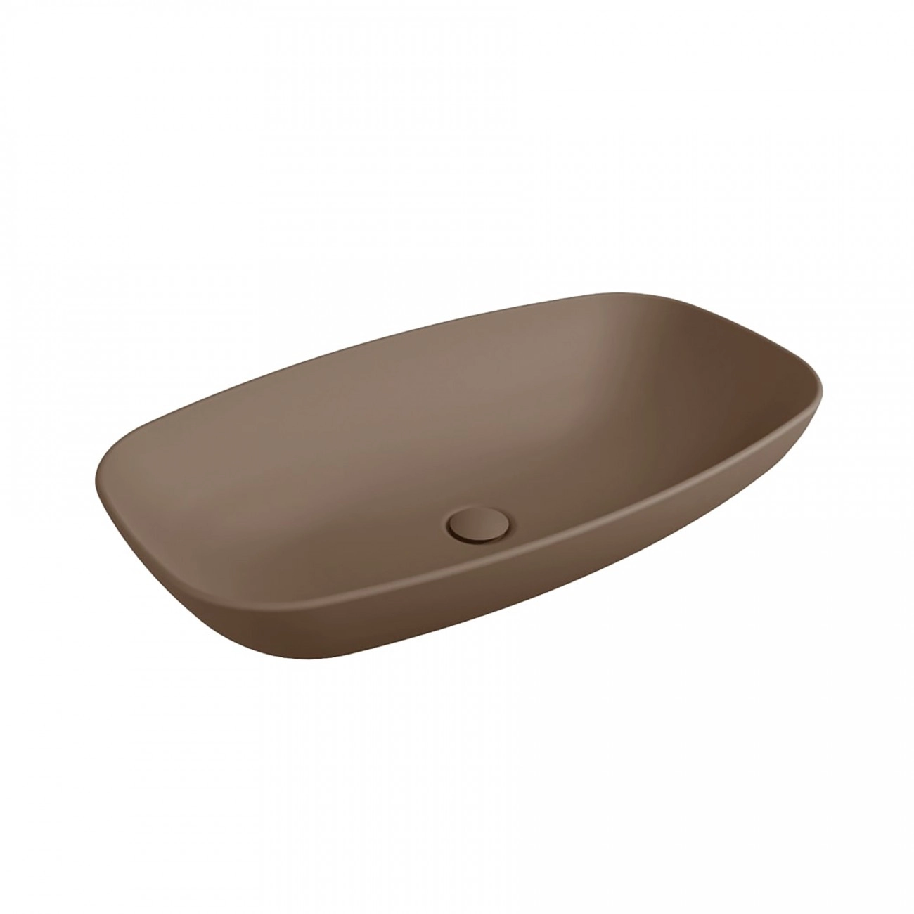 Lavabo da appoggio Flaminia NudaSlim 75 Fango Opaco