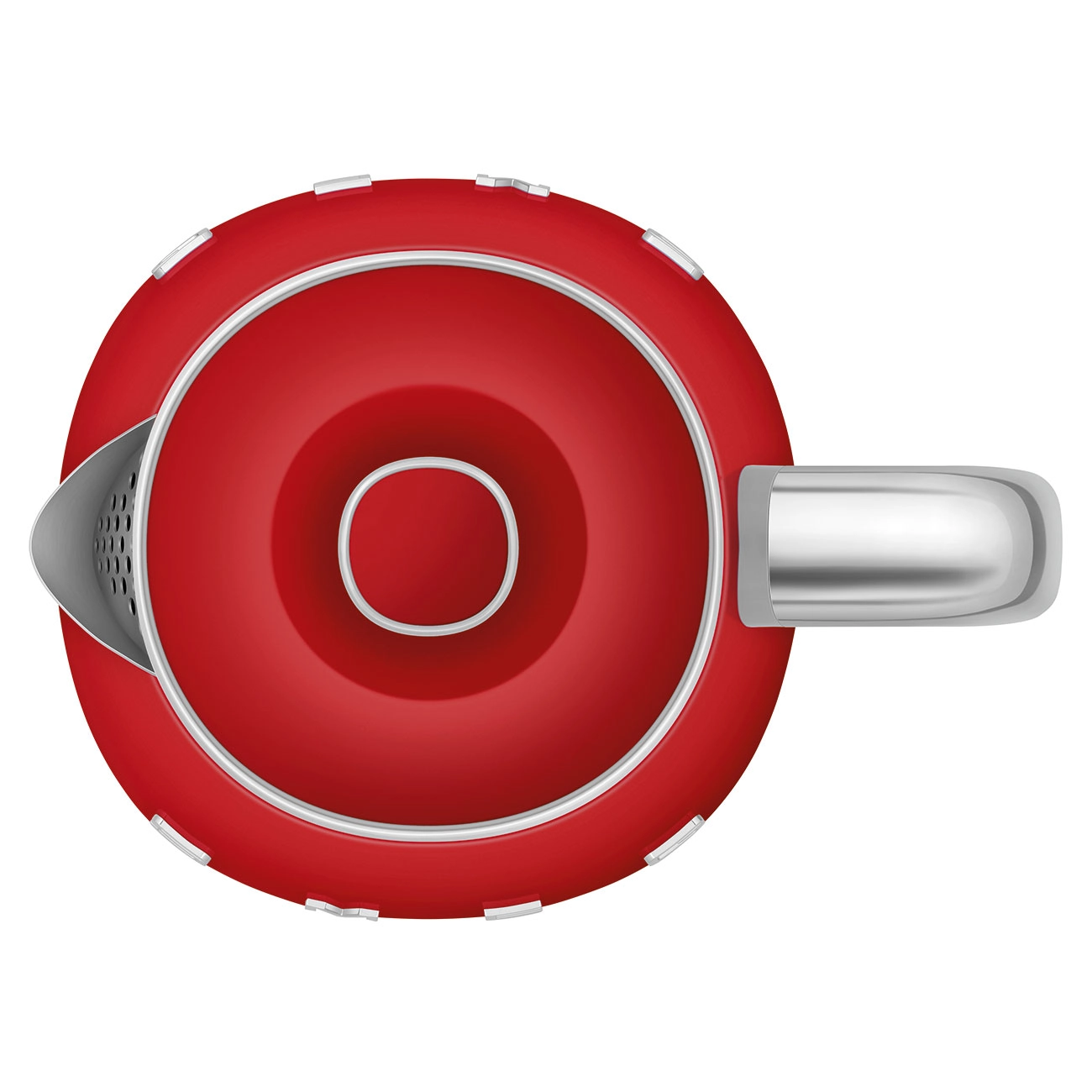 Smeg Bollitore elettrico piccolo Rosso Estetica 50's Style