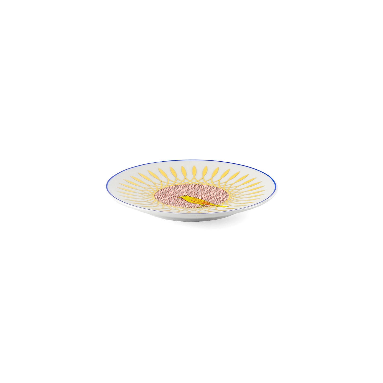 Bitossi Spodek Ptaszek Porcelana