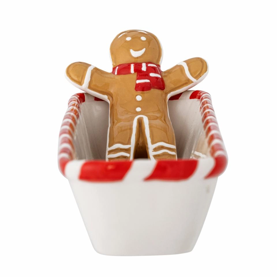 Rectangular bowl with Gingerbread Man Bloomingville Ginnie Ceramic