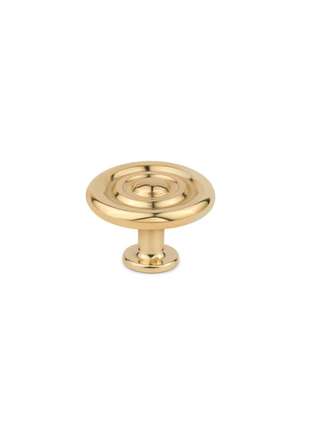 Knob Pap Deco Lyon dot I Brass
