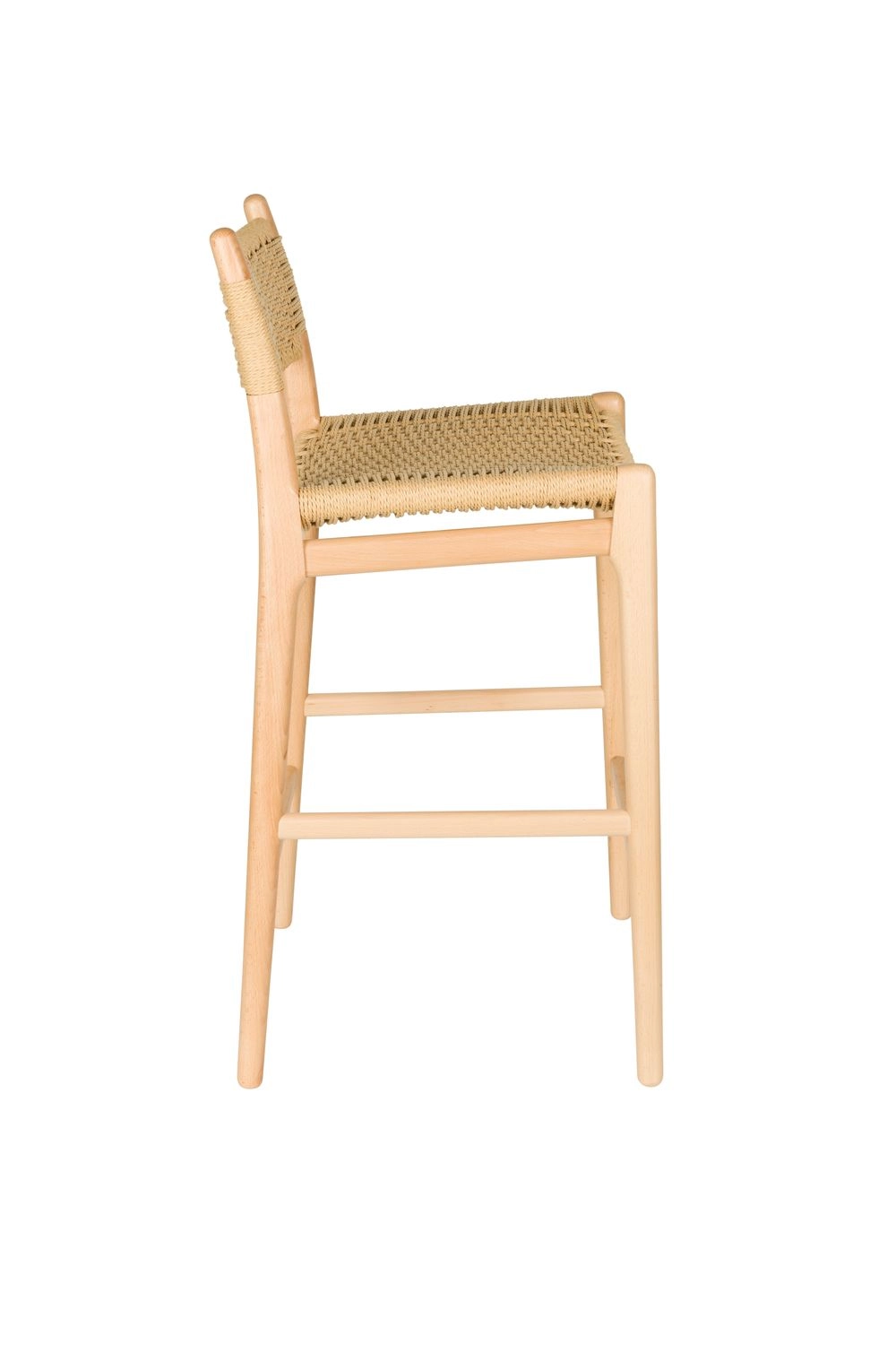 DutchBone Sedia Alta da Bar Cecile - Sgabello da Bancone Beige