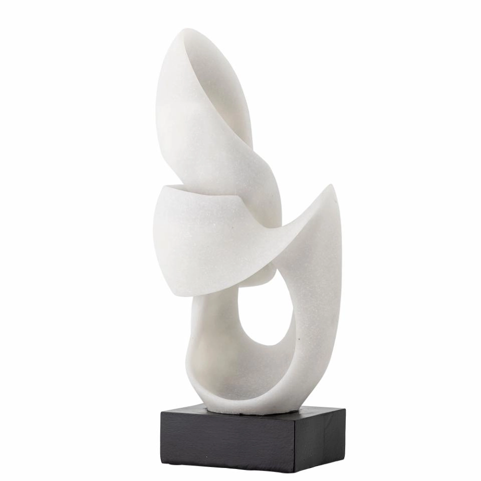 Bloomingville Alistair Decorative Sculpture – White Polyresin